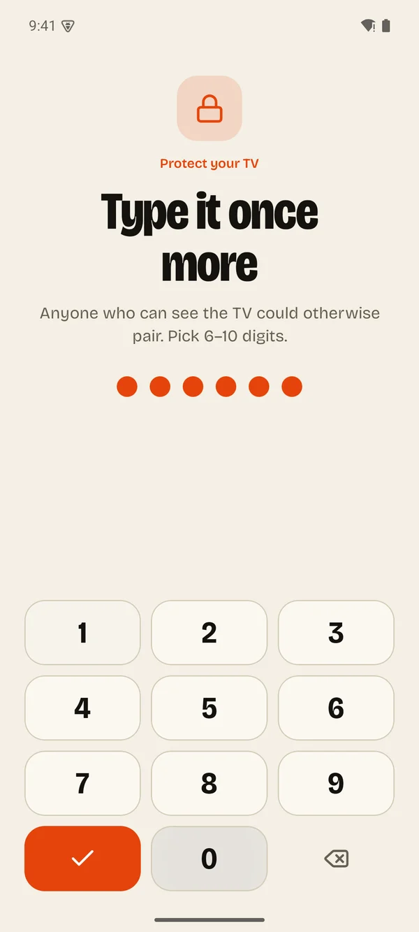 Choosing a passcode